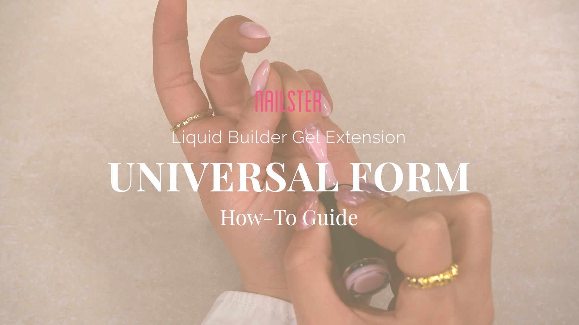 Extension with Liquid Builder Gel on Universal Form - Nailster.com
