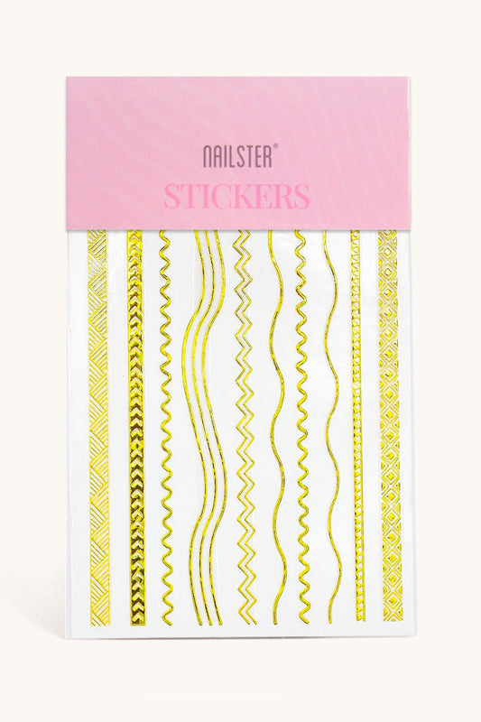Golden Shapes - Stickers | Nailster Denmark
