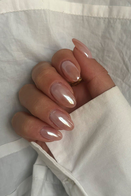 Helmiäisombre-look