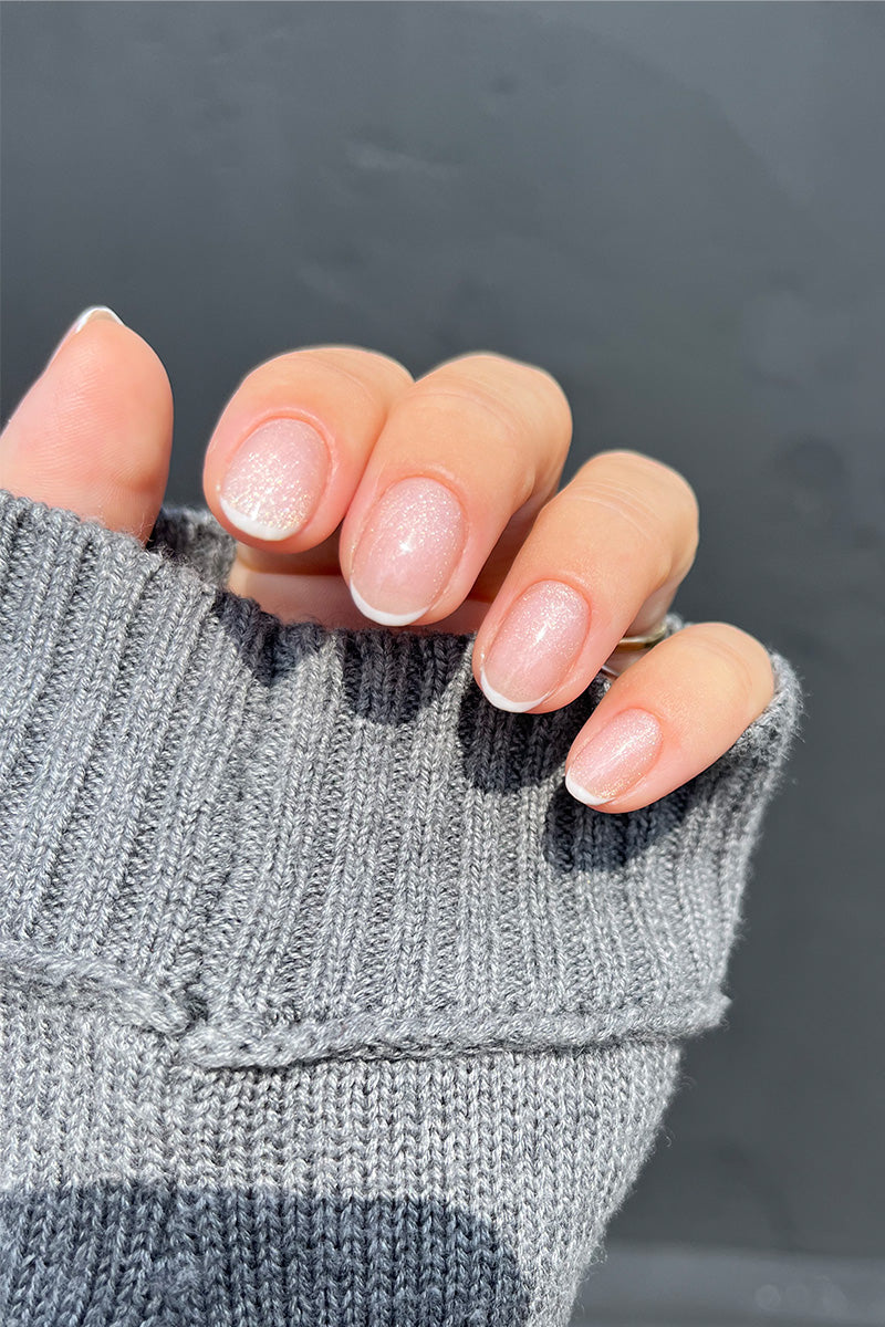 Glitter French Look
