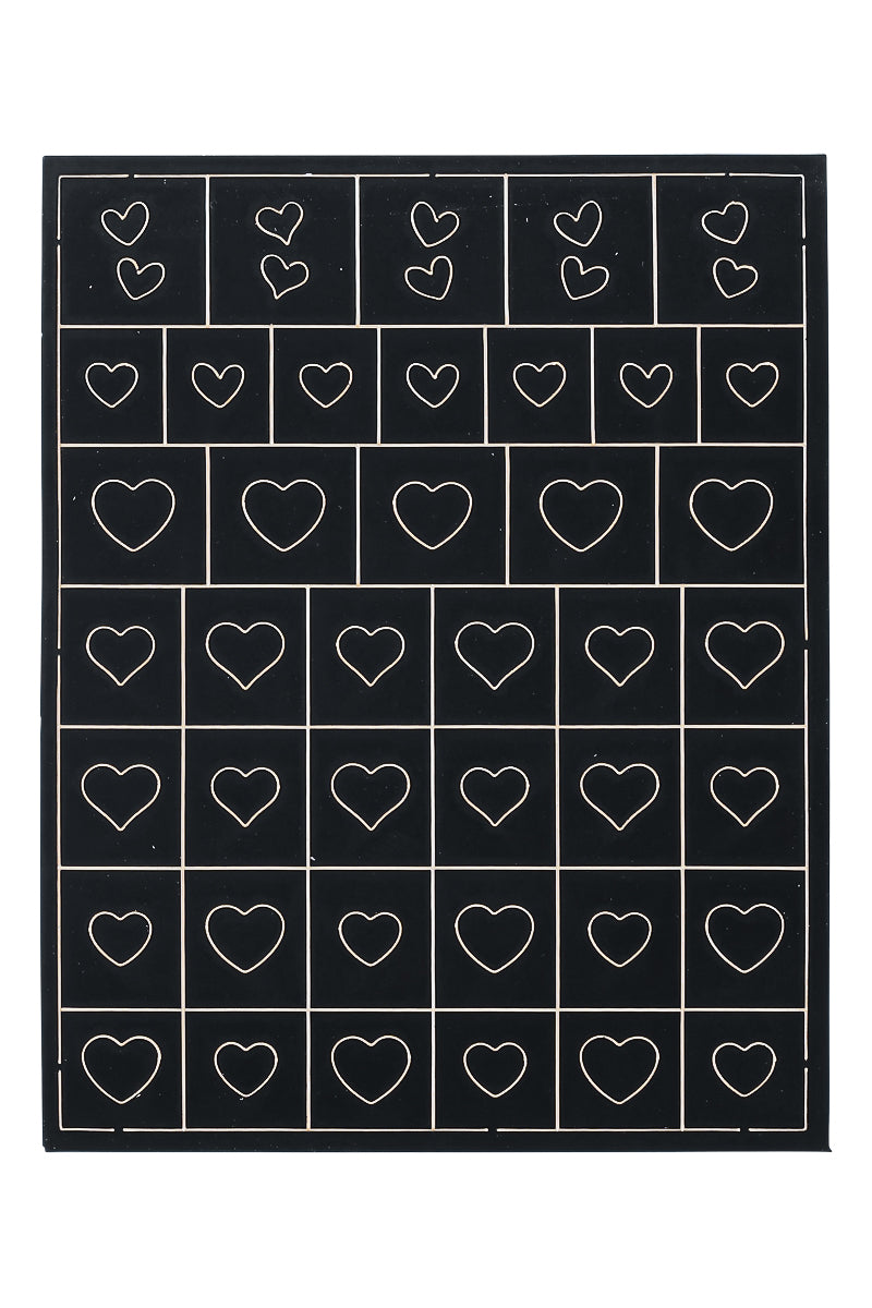 Hearts - Stencil sticker