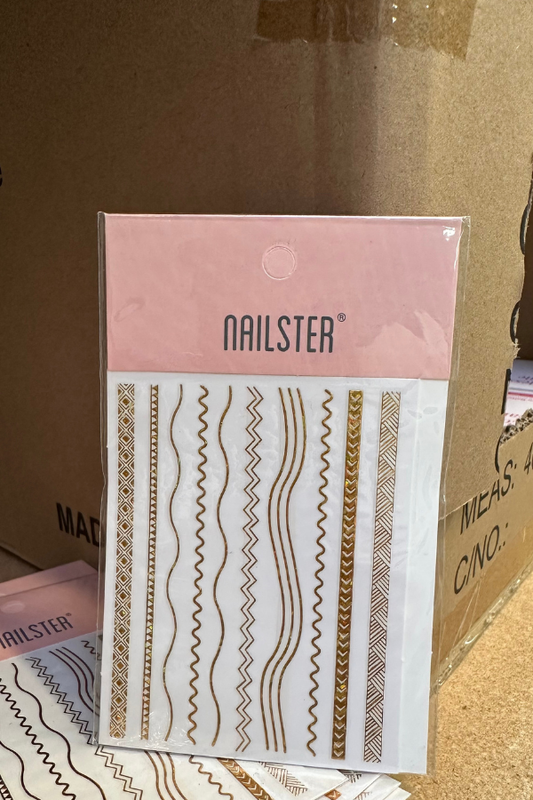 Golden shapes stickers