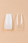 5 x Coffin/Ballerina Medium Clear Tips