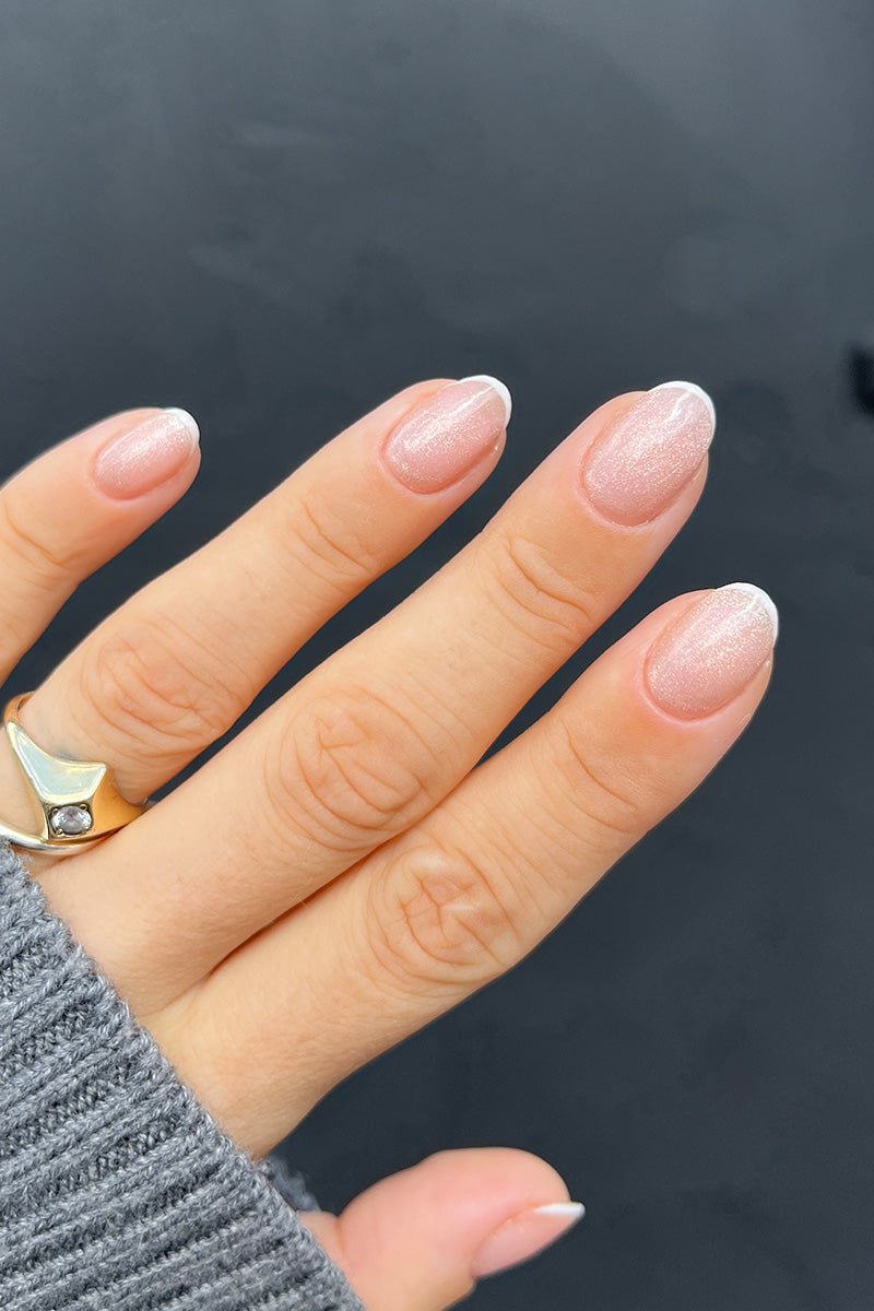 Glitter French Look | Nailster Denmark