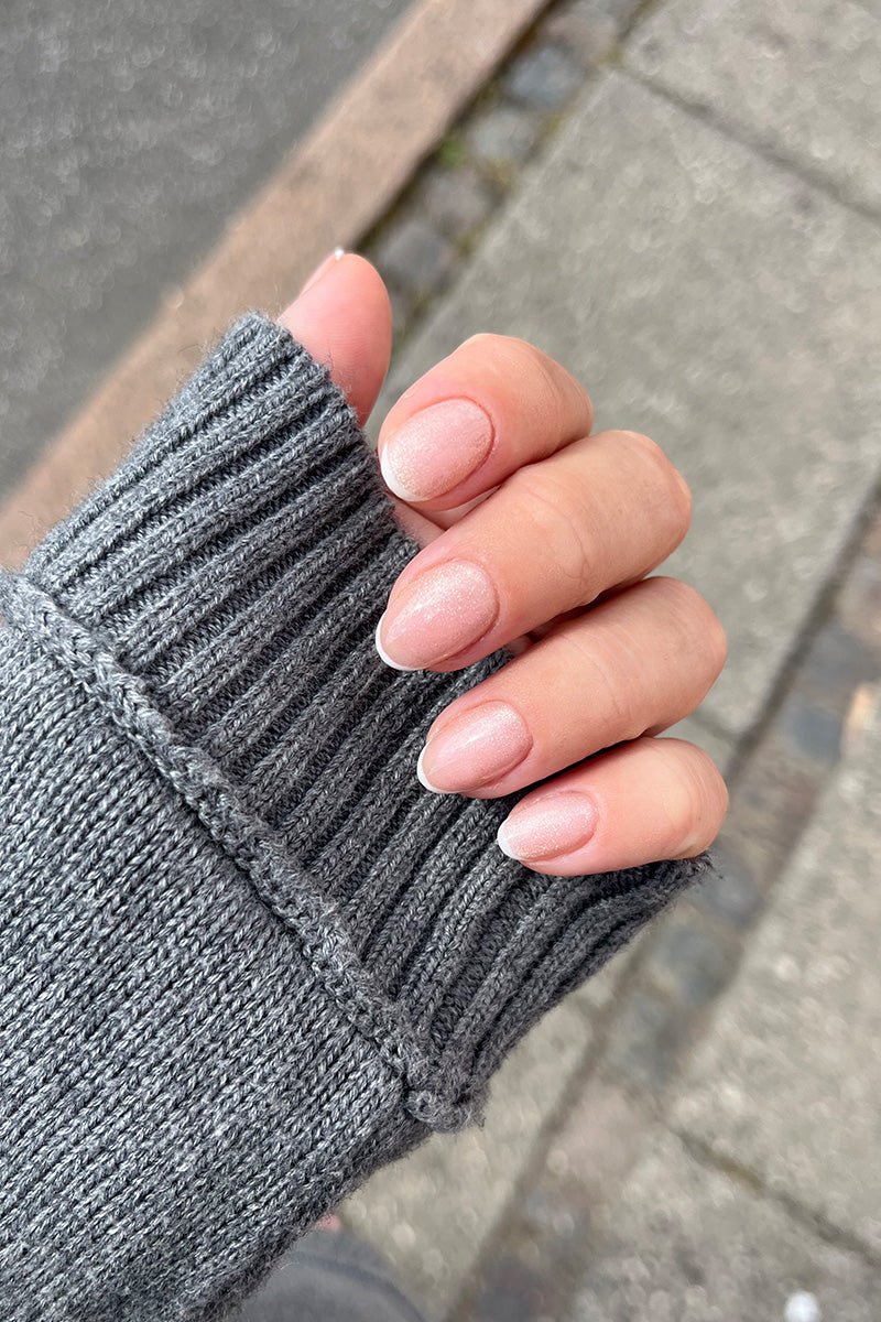 Glitter French Look | Nailster Denmark