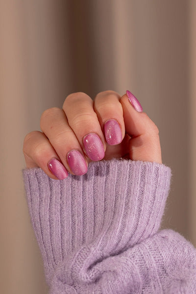 Pink Bling Cat Eye · 332 - Hand