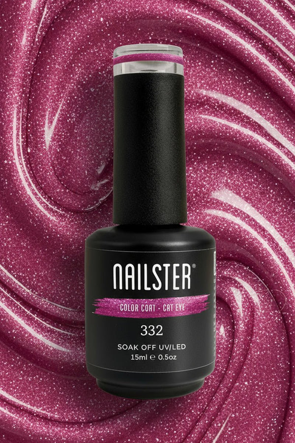 Pink Bling Cat Eye · 332 | Nailster Denmark