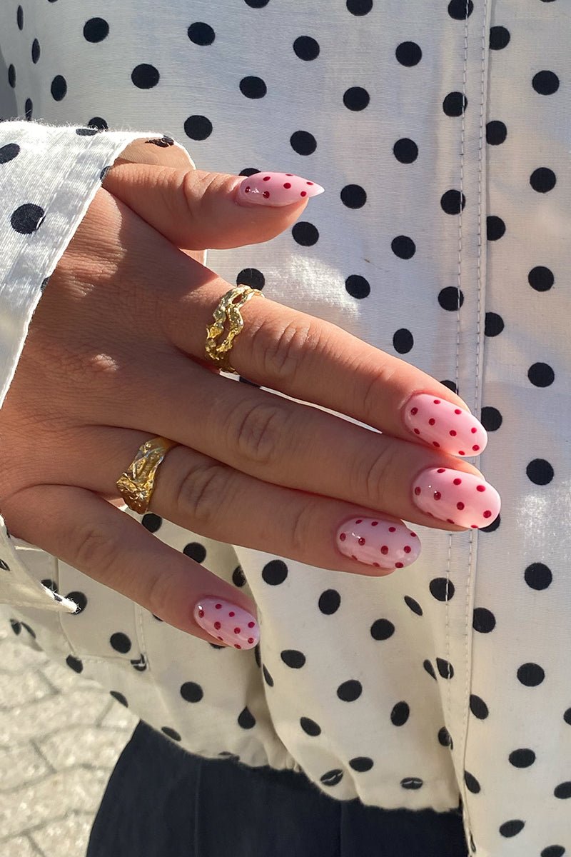 Pink Polka Look | Nailster Denmark