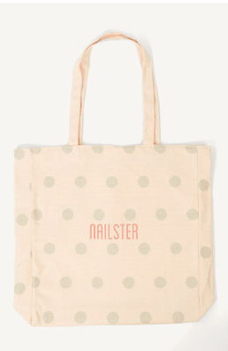 Tote Bag - Dusty Green Dots | Nailster Denmark